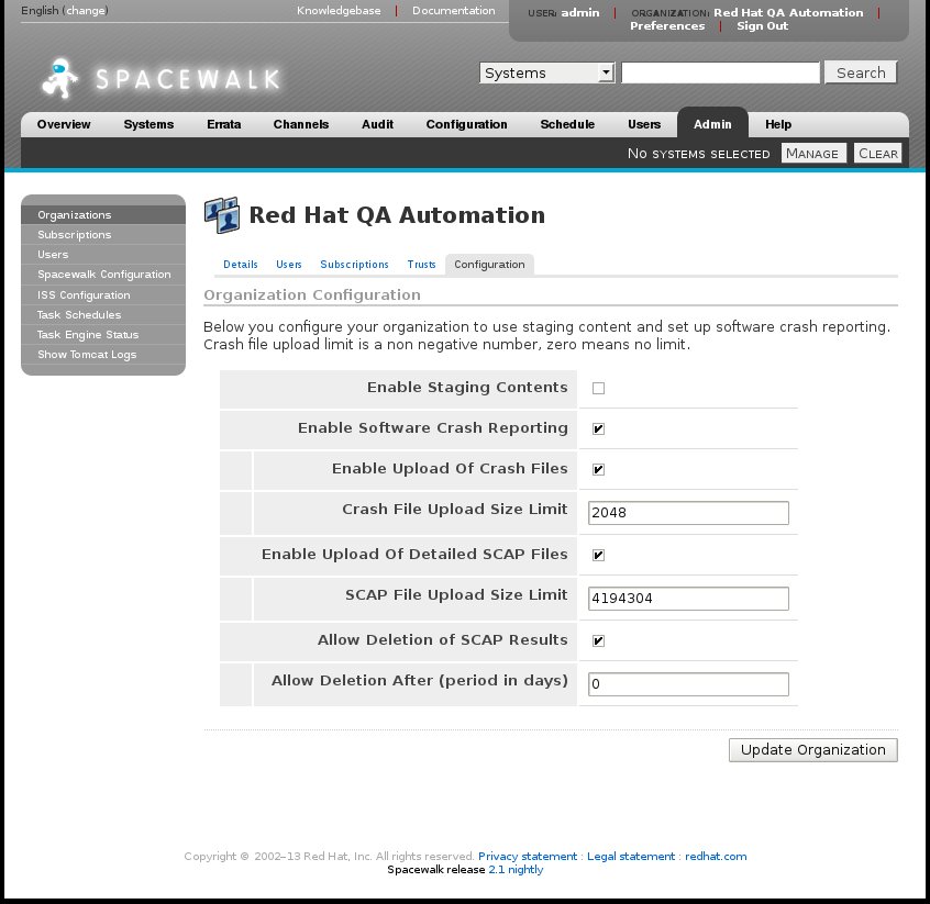 organization settings